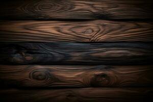 Moody Wood Dark Wooden Texture for Dramatic Design. created with Generative AI photo