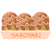 härlig takoyaki japansk mat png