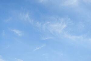 Natural background, blue sky with clouds photo