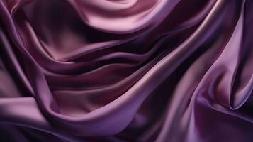 Smooth and Soft purple Satin Silk Background. Generative AI photo