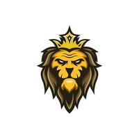 plantilla de vector de diseño de logotipo de mascota de león