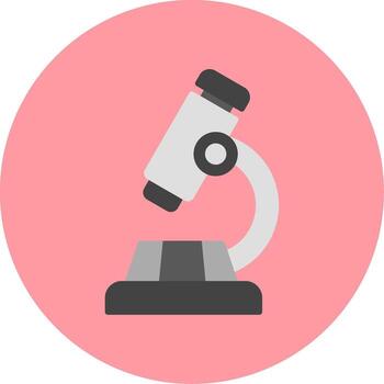 icono de vector de microscopio