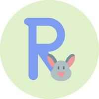 Capital R Vector Icon