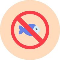 No Fishing Vector Icon