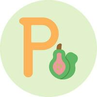 Small P Vector Icon