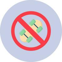 No Skateboard Vector Icon