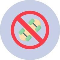 No Skateboard Vector Icon