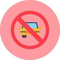 No Car Vector Icon