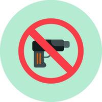 No Weapons Vector Icon