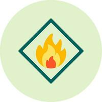 Flammable Vector Icon