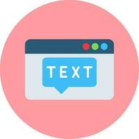 Text Vector Icon