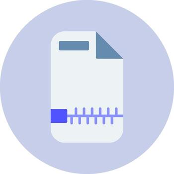 Zip File Vector Icon