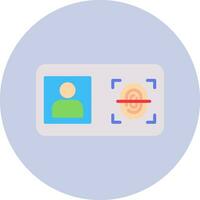 Biometric Identification Vector Icon