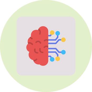 icono de vector de inteligencia artificial