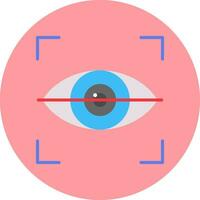 icono de vector de exploración ocular