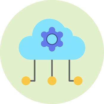 Cloud Computing Vector Icon