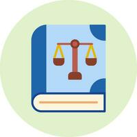 Law Book Vector Icon