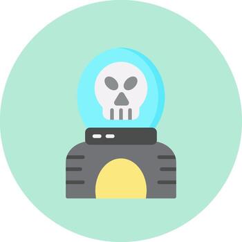 icono de vector de calavera