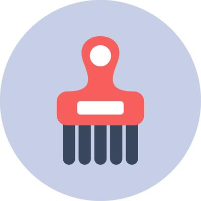 Afro Comb Vector Icon