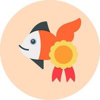 icono de vector de pescado