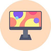 monitor de icono de vector