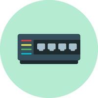 Network Hub Vector Icon