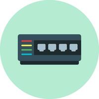 Network Hub Vector Icon