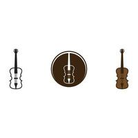 violin icon vector