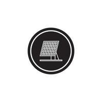 solar panel icon vector