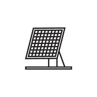 solar panel icono vector