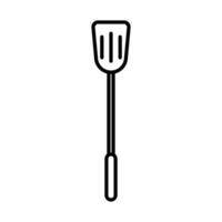 spatula icon in line style vector