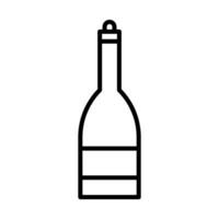 sauce bottle icon in line vector