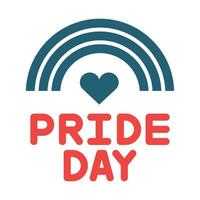 World Pride Day Vector Glyph Two Color Icon For Personal And Commercial Use.