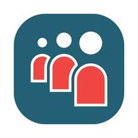 Myspace Vector Glyph Two Color Icon For Personal And Commercial Use.