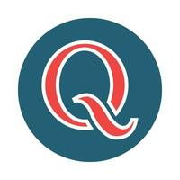 Quora Vector Glyph Two Color Icon For Personal And Commercial Use.