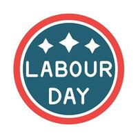 Labour Day Vector Glyph Two Color Icon For Personal And Commercial Use.