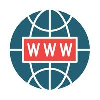 Website Vector Glyph Two Color Icon For Personal And Commercial Use.