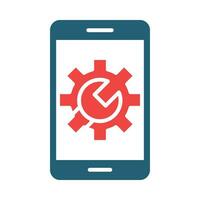 Technical Support Vector Glyph Two Color Icon For Personal And Commercial Use.