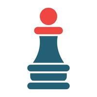 Pawn Vector Glyph Two Color Icon For Personal And Commercial Use.
