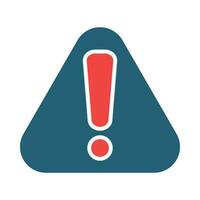 Alert Vector Glyph Two Color Icon For Personal And Commercial Use.