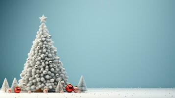 Navidad árbol y Copiar espacio foto