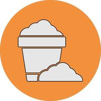 Sand Bucket Vector Icon