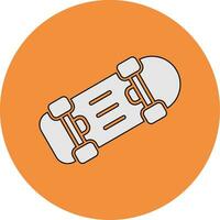 icono de vector de patineta