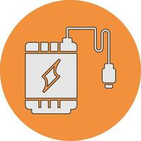 icono de vector de banco de energía