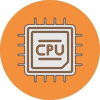 icono de vector de cpu