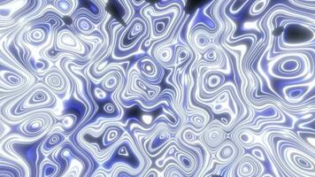 Abstract blue waves of iridescent energy liquid and magical bright glowing lines, background video