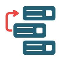 Backlog Vector Glyph Two Color Icon For Personal And Commercial Use.