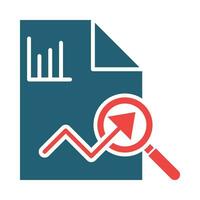 Diagnostic Vector Glyph Two Color Icon For Personal And Commercial Use.