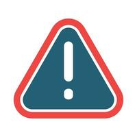 Warning Vector Glyph Two Color Icon For Personal And Commercial Use.