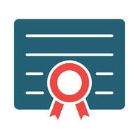 Qualify Vector Glyph Two Color Icon For Personal And Commercial Use.